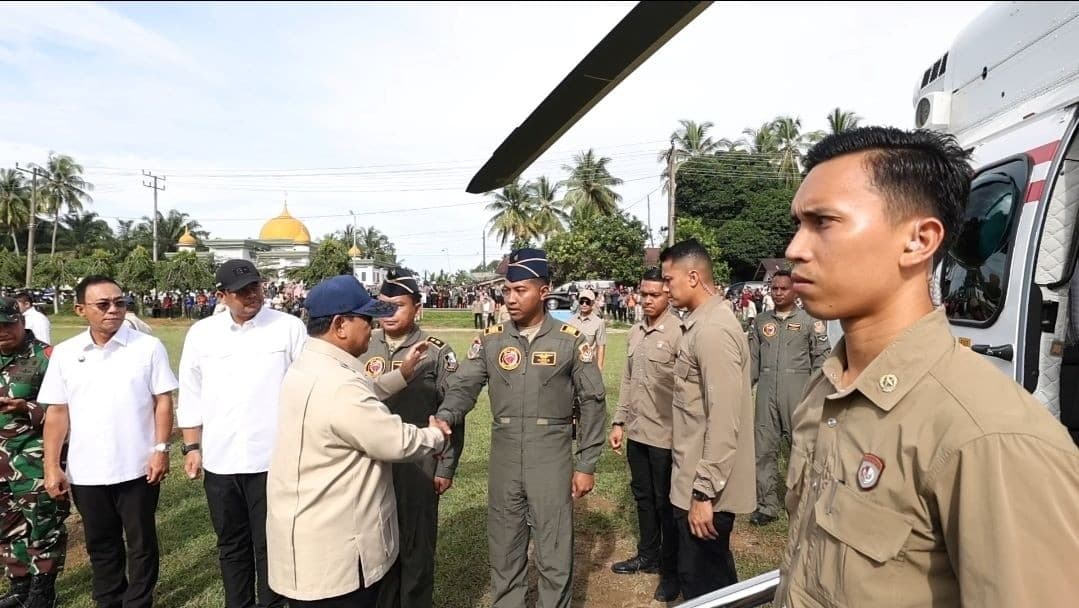 Prabowo Lanjutkan Kunjungan ke Aceh Tamiang Tinjau Pembangunan Hunian Sementara