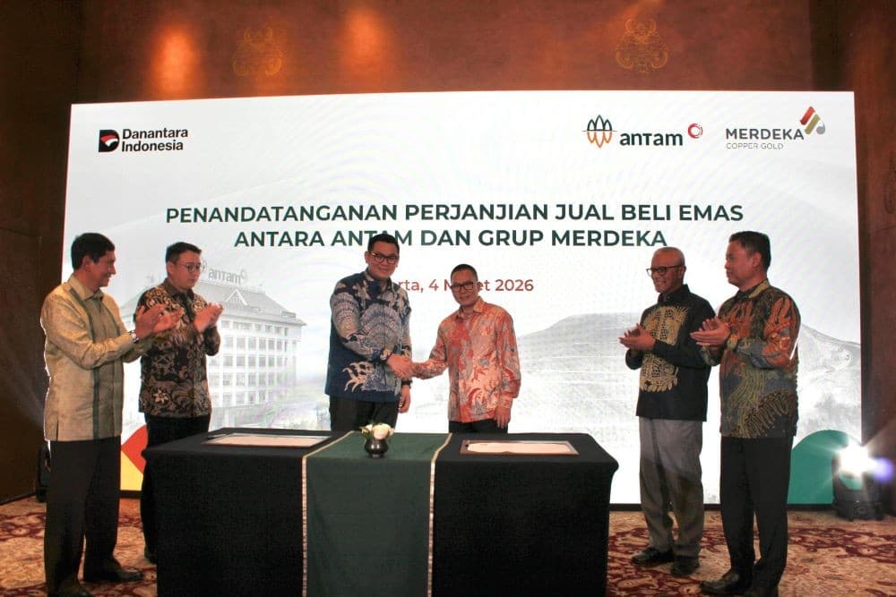 Teken GSPA, Grup Merdeka Bakal Pasok 6 Ton Emas ke Antam