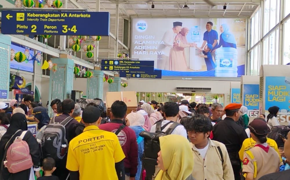 Hari Ini, 40.457 Orang Tinggalkan Jakarta Lewat Stasiun Senen dan Gambir 