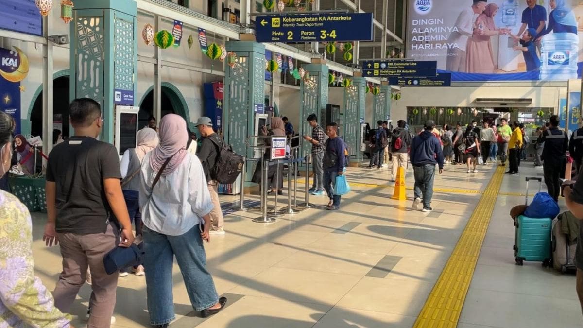 Begini Situasi Terkini Stasiun Pasar Senen Jelang Lebaran 2026