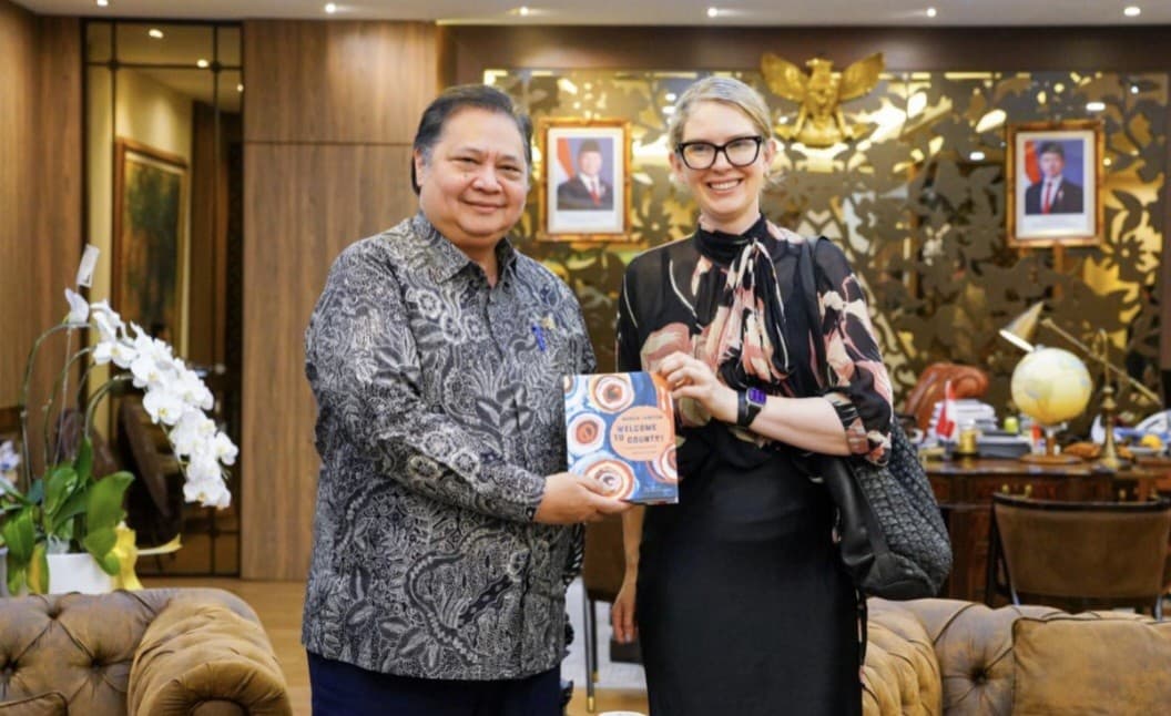Airlangga Bertemu Ketua Komisi Produktivitas Australia, Bahas Kerja Sama Ekonomi Kedua Negara
