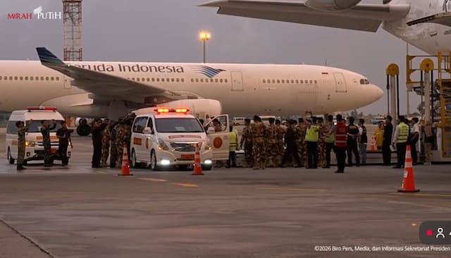 Tiga Jenazah Prajurit TNI yang Gugur di Lebanon Tiba di Tanah Air