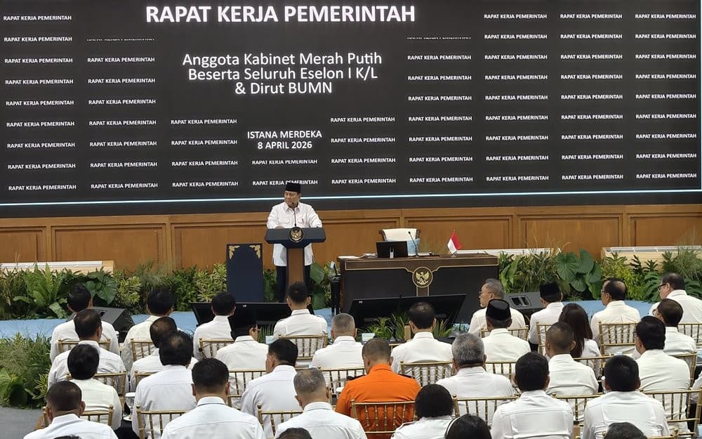 Beri Taklimat di Istana, Presiden Prabowo: 1,5 Tahun Kita Buktikan Pemerintah Andal