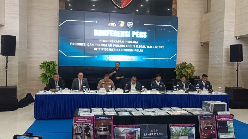 Bareskrim Ungkap Modus Penjualan Alat Phishing yang Rugikan Korban Lintas Negara Rp350 Miliar