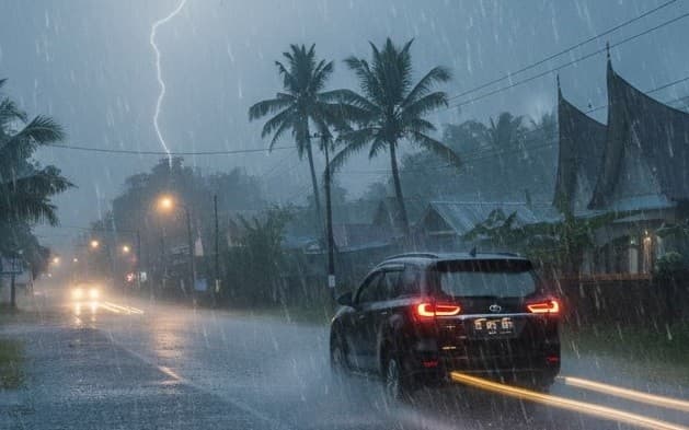 Peringatan Dini Cuaca BMKG, Aceh dan Sumut Siaga Hujan Sangat Lebat hingga 2 Maret 2026