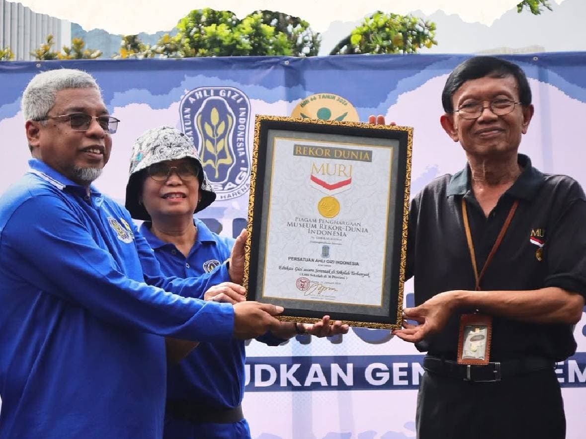 Sejarah Baru! Gerakan Edukasi Gizi PERSAGI Raih Rekor MURI