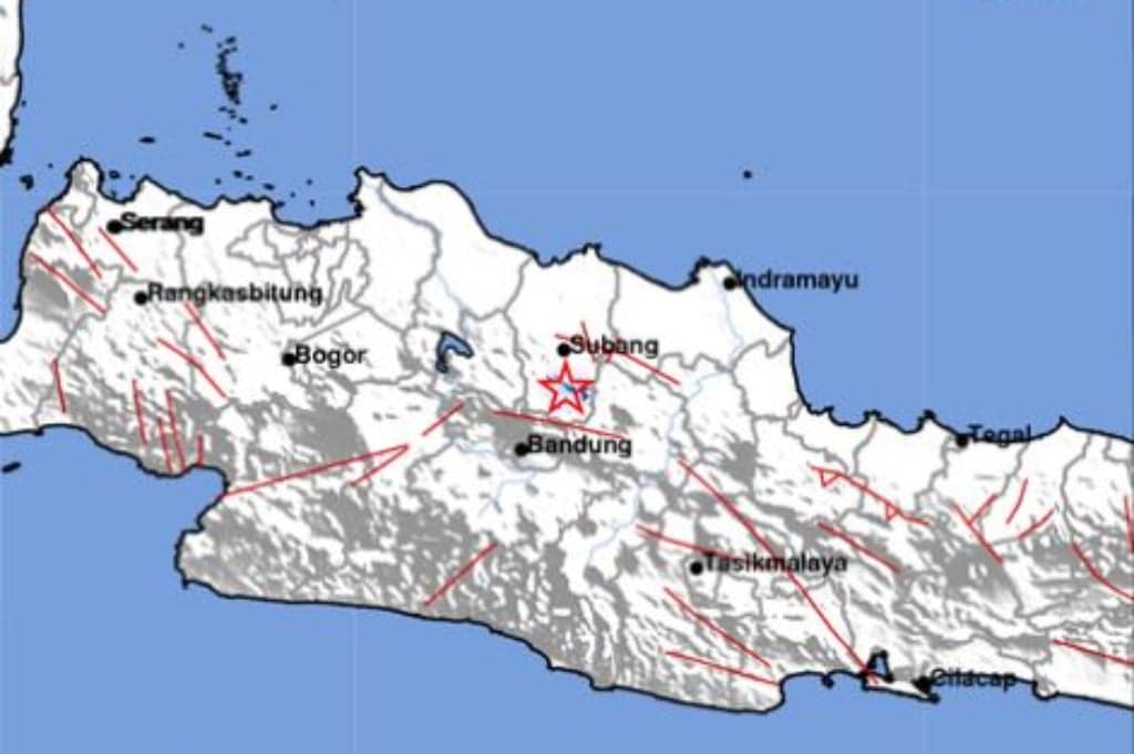 Gempa Hari Ini Magnitudo 2,8 Guncang Subang Jabar, Terasa di Ciater