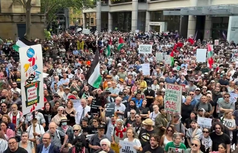 Presiden Israel Datang ke Australia, Ribuan Demonstran Bentrok dengan Polisi