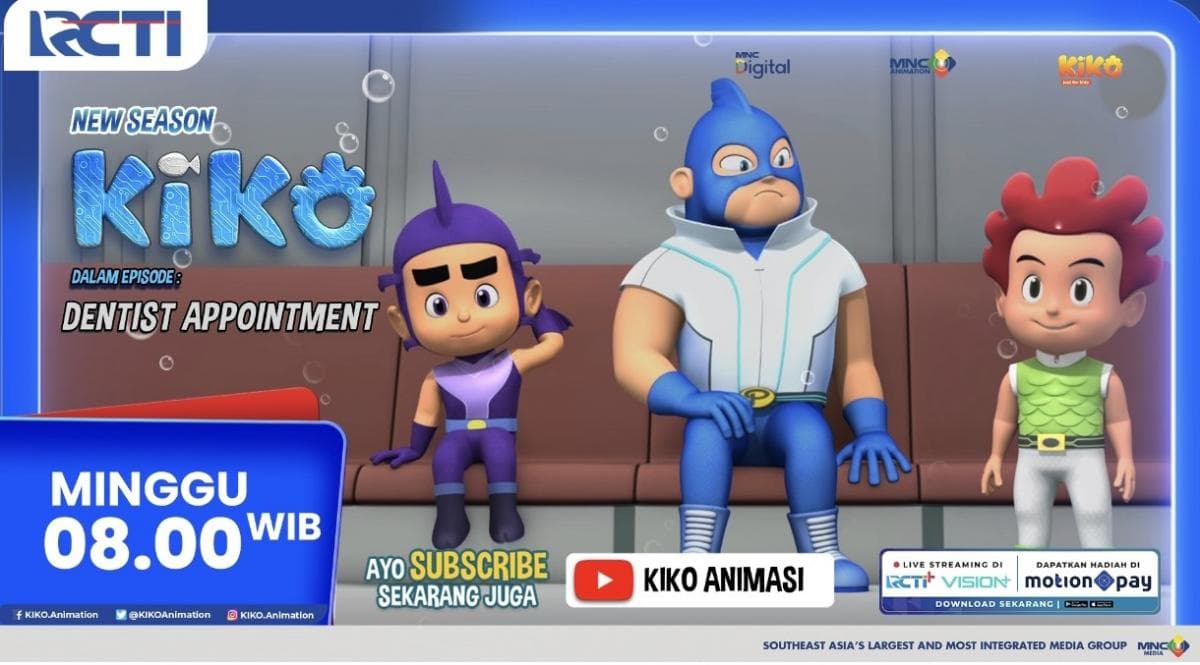 KIKO Season 4 Episode Baru Dentist Appointment Minggu 15 Februaru 2026 Pukul 08.00 di RCTI