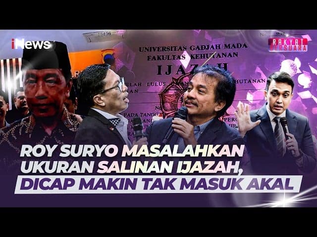 Roy Suryo Soroti Perbedaan Ukuran  Dua Salinan Ijazah Jokowi di KPU