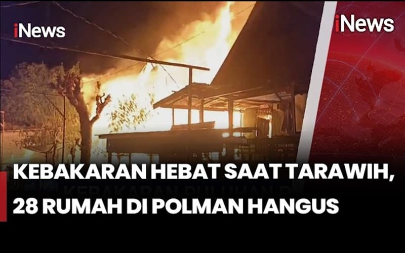 Kebakaran Hanguskan 28 Rumah di Polewali Mandar saat Tarawih, 1 Orang Tewas Kebakaran Hanguskan 28 Rumah di Polewali Mandar saat Tarawih, 1 Orang Tewas