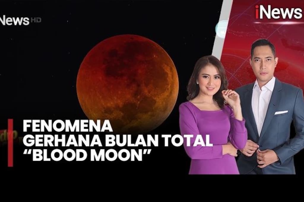 Fenomena Gerhana Bulan Blood Moon Hiasi Langit Indonesia