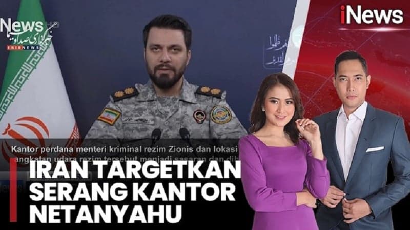 Iran Tembakkan Rudal Kheibar ke Kantor Netanyahu dan Markas AU Israel