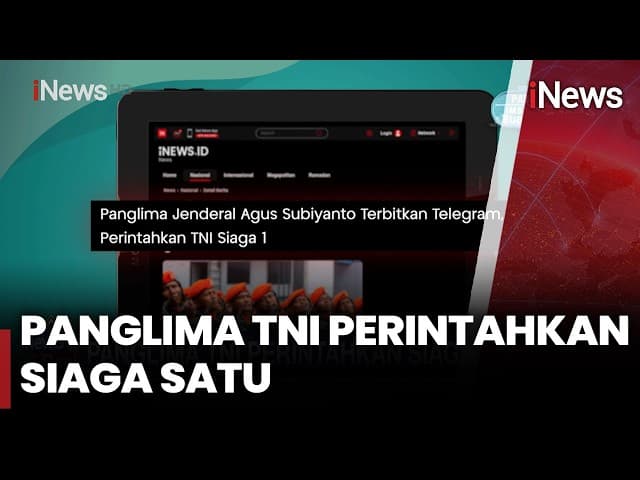 Panglima TNI Terbitkan 7 Instruksi Strategis Terkait Status Siaga 1 Prajurit Panglima TNI Terbitkan 7 Instruksi Strategis Terkait Status Siaga 1 Prajurit