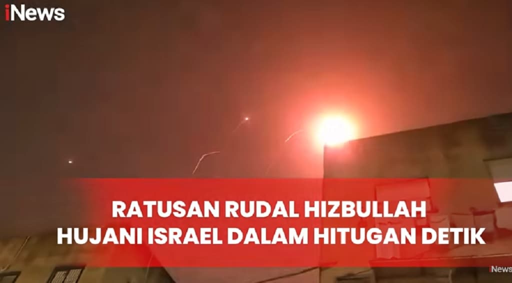 Israel Dihujani Ratusan Rudal Hizbullah, Ribuan Warga Panik Selamatkan Diri