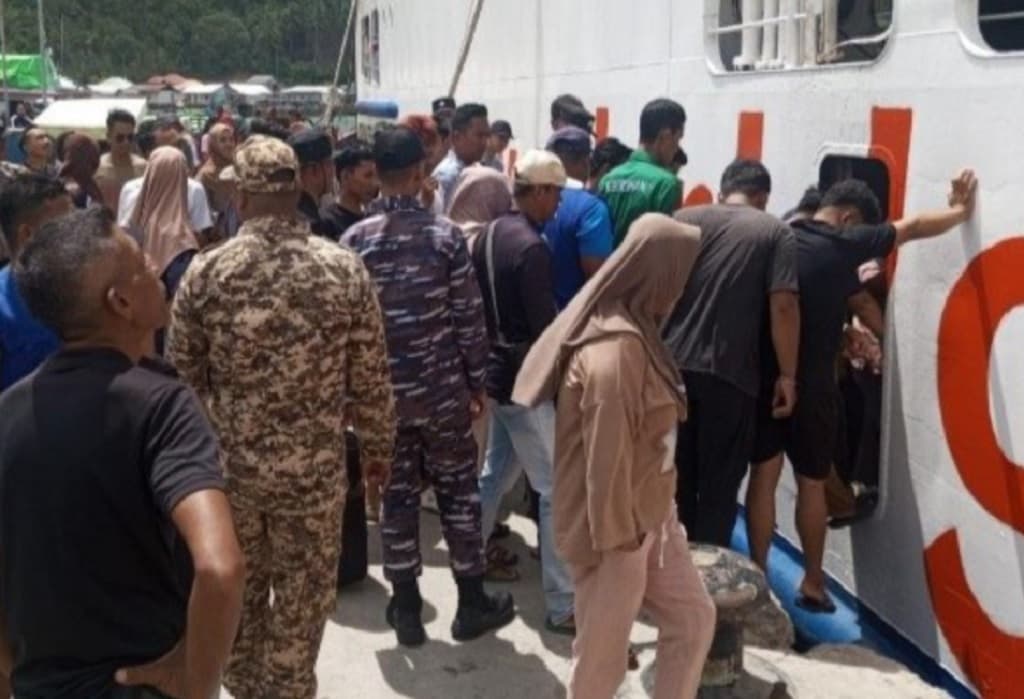 Mudik Lebaran 2026, PLBN Serasan Natuna Catat 1.181 Kedatangan Penumpang