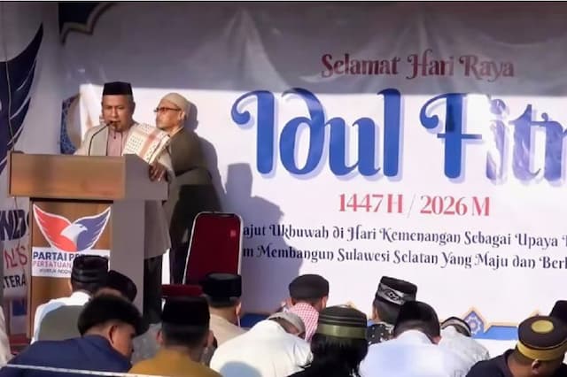 Partai Perindo Sulsel Gelar Salat Id di Makassar, Perkuat Ukhuah dan Kebersamaan Warga