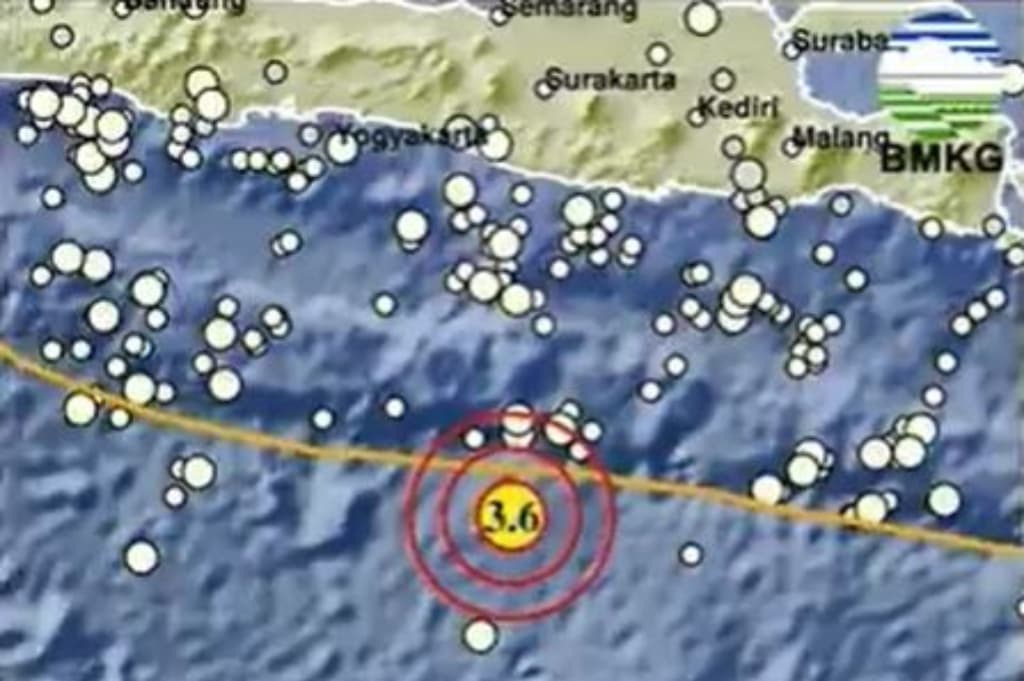 Gempa Hari Ini Magnitudo 3,6 Guncang Pacitan