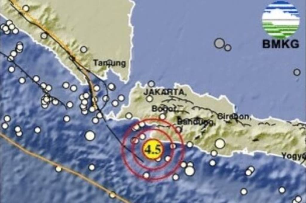 Gempa Hari Ini Magnitudo 4,5 Guncang Sukabumi Jabar