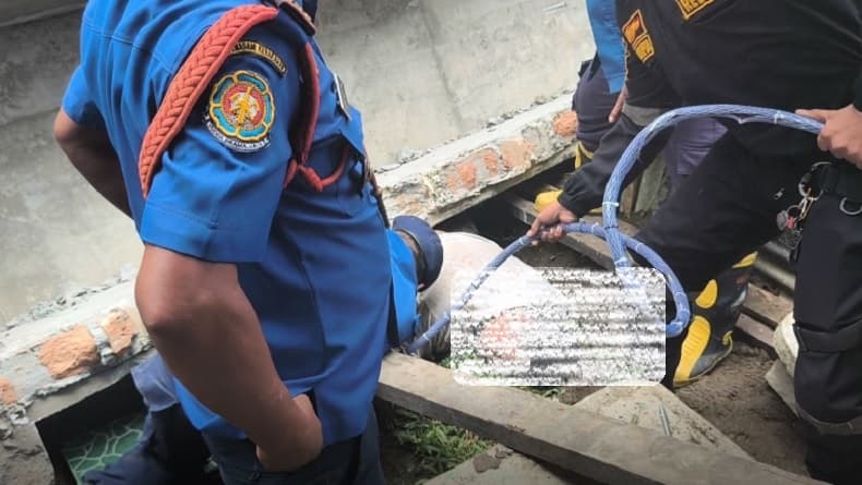 Pekerja Bangunan Tertimpa Tembok di Pematangsiantar, Evakuasi Berlangsung Dramatis