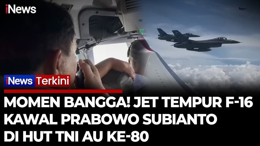 Prabowo Dikawal Jet Tempur TNI AU: Indonesia Bangga kepada Anda!
