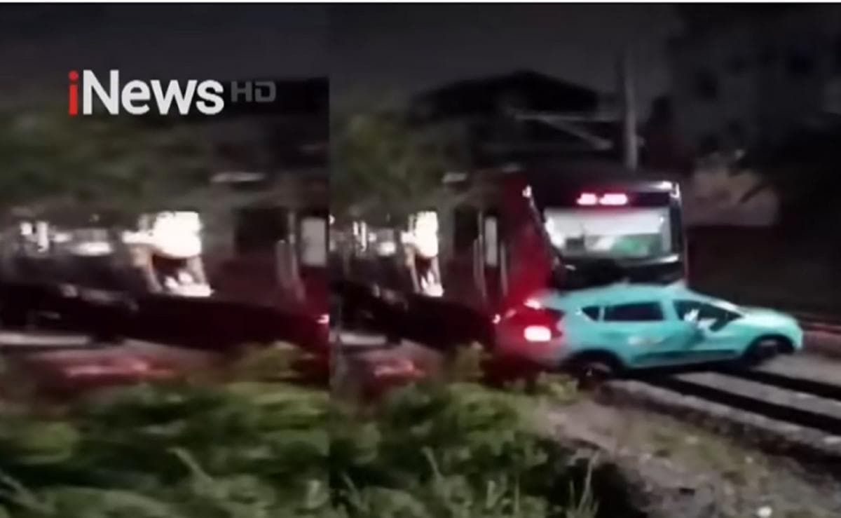 Taksi Listrik Green SM Jadi Sorotan Publik usai Terlibat Kecelakaan Kereta di Bekasi Timur