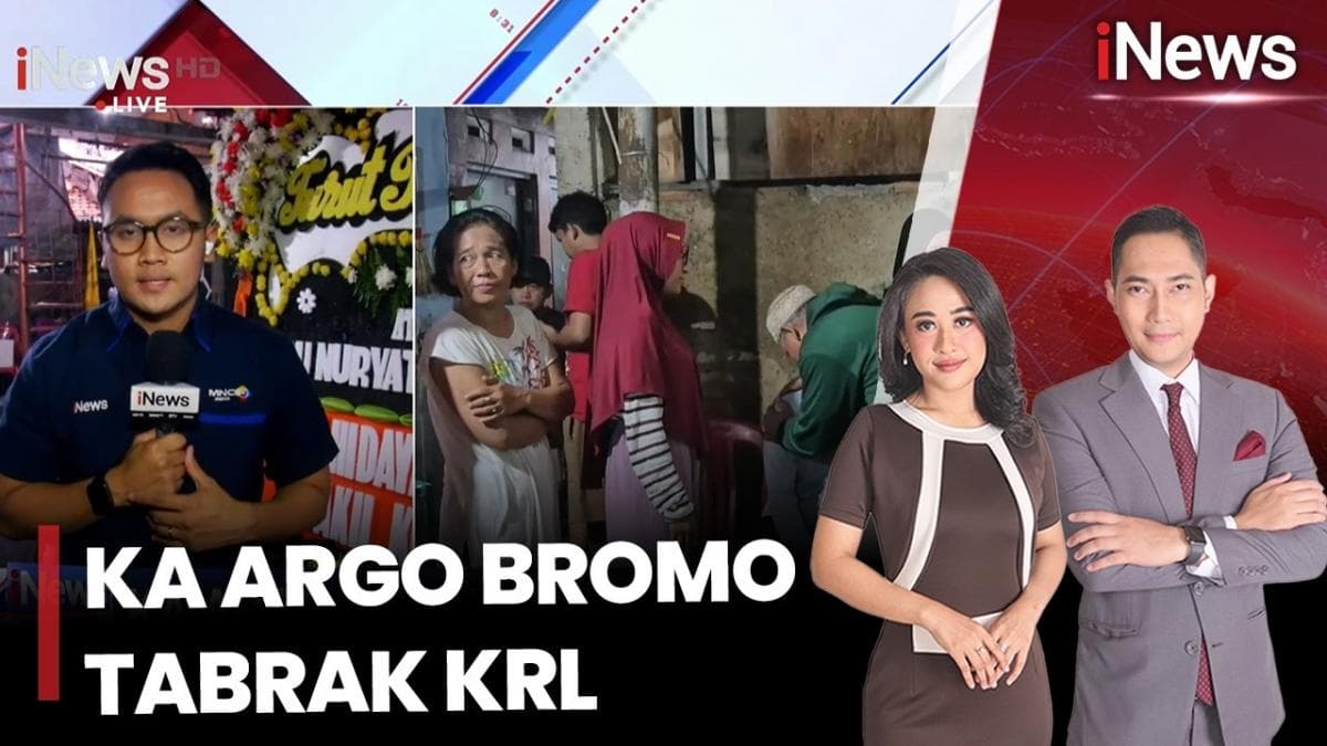 15 Tewas, Ini 10 Jenazah Korban KA Argo Bromo Tabrak KRL yang Teridentifikasi