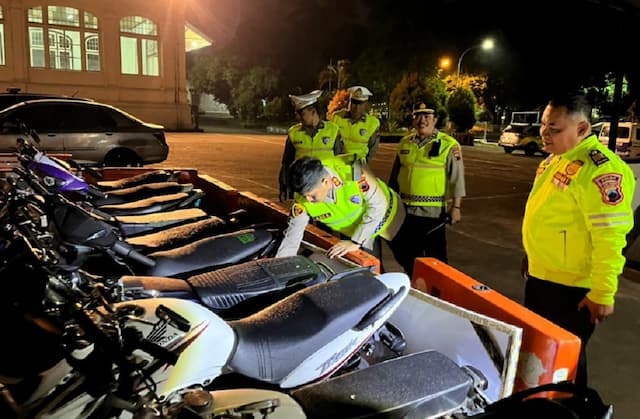Meresahkan! 23 Motor Knalpot Brong Diamankan Polisi saat Balap Liar di Salatiga