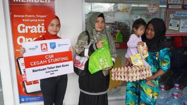 Perangi Stunting, Alfamidi Salurkan Paket Nutrisi Kelima Kalinya di Kota Ternate