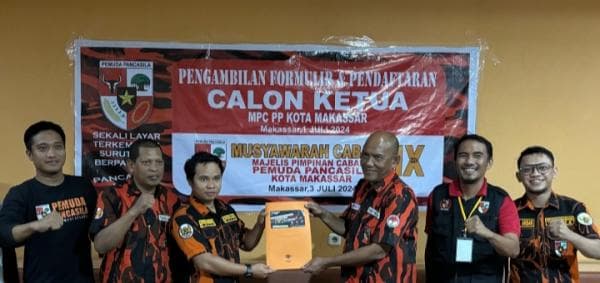 Aklamasi, Erwin Hatta Terpilih Kembali Nahkoda MPC PP Makassar