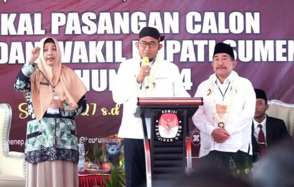 Pasangan Fauzi - Imam Daftar Pertama Cabup - Cawabup Sumenep