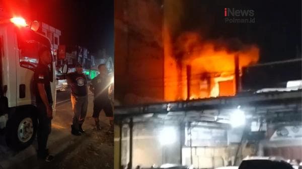 Kebakaran di Kab. Polman: Rumah Toko Terbakar Akibat Korsleting Listrik