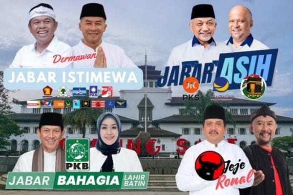 Pendaftaran Resmi Ditutup, Empat Paslon Akan Bertarung di Pilgub Jabar 2024