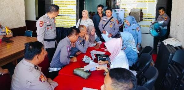 Operasi Mantap Praja, Digelar Pemeriksaan Kesehatan Personil Polsek Rambah