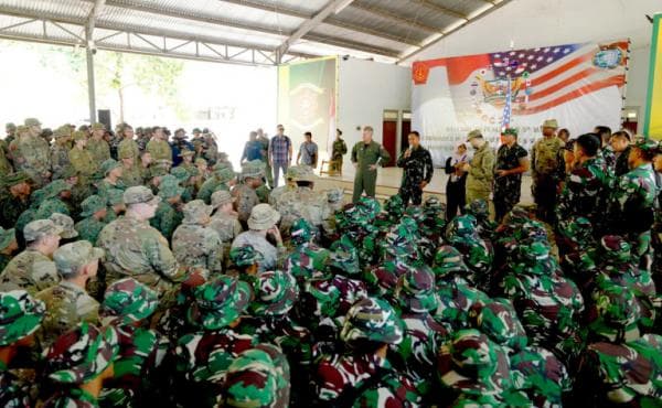 Panglima TNI Bagikan Pengalaman dengan Pasukan Multinasional dalam Latihan Super Garuda Shield 2024