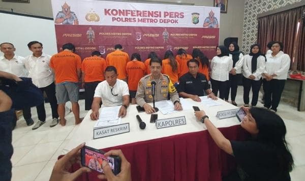 8 Tersangka TPPO Diamankan Polres Metro Depok, Jual Bayi Dari Depok ke Bali