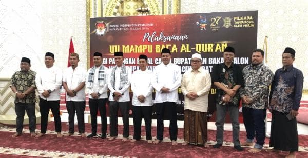 Pasangan Bupati dan Wakil Bupati Abdya Ikuti Uji Mampu Baca Alquran