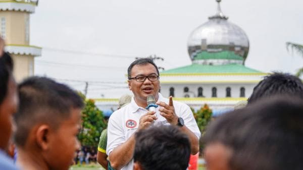 Buka Pertandingan SSB di Tanjung Morawa, Ketum KONI Deliserdang: Upaya Jaring Bibit Atlet Sepakbola