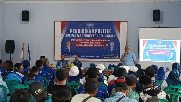 DPC Partai Demokrat Kota Banjar Bekali Kader dengan Pendidikan Pemilih Cerdas untuk Pilkada 2024