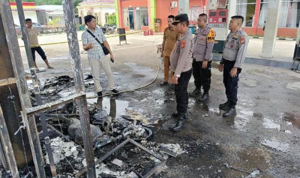 Gegara Gatot Subroto tak Matikan Mesin Saat Isi BBM, SBPU di Kabun Rohul Terbakar