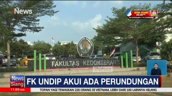 Terjadi Pungutan Rp20 Hingga 40 Juta ke Maba, FK Undip Akui Ada Bullying di PPDS