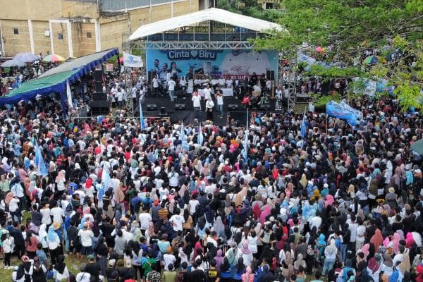 Komunitas Cinta Biru Jalan Sehat Sesi ke 2 di Gunung Sari Lombok Barat, Undian Hadiah Umroh Gratis