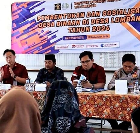 Imigrasi Cirebon Kukuhkan Lombang Indramayu Jadi Desa Binaan