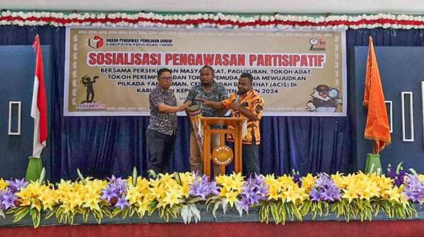 Gelar Sosialisasi, Bawaslu Yapen Tingkatkan Pengawasan Partisipatif Masyarakat dalam Pilkada