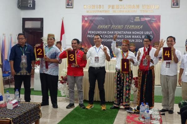 KPU Manggarai Timur Tetapkan Nomor Urut Pasangan Cakada, AKUR No Urut 2