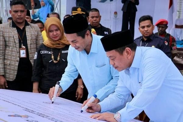 Pasangan Hakam - Ayi Komitmen Laksanakan Pilkada Damai Aceh Barat