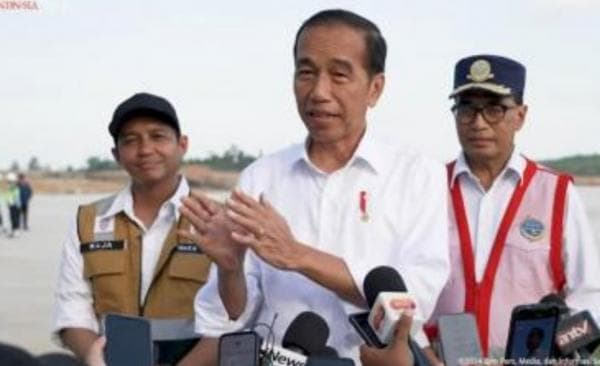 Presiden Jokowi Akhirnya Mendarat Perdana di Bandara Nusantara IKN