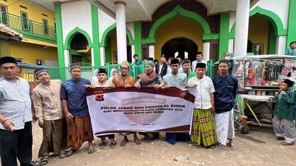 Jaga Netralitas Polri, Dit Intelkam Polda Jabar Gandeng Pesantren Deklarasikan Pemilu Damai