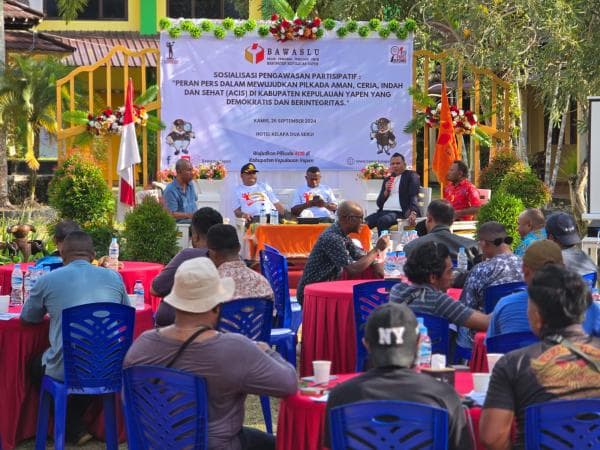 Media Gathering, Bawaslu Yapen Ajak Media Massa Bangun Kesepahaman