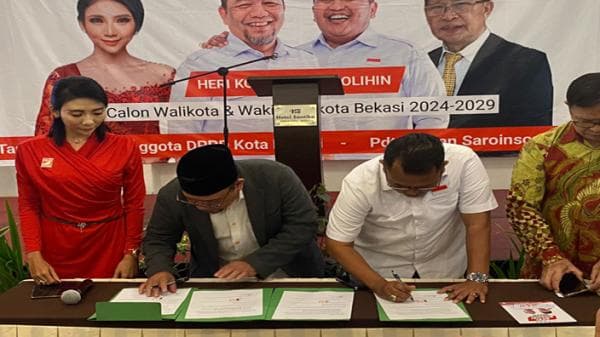 Ratusan Pendeta Dukung Pasangan Heri-Sholihin di Pilkada Kota Bekasi